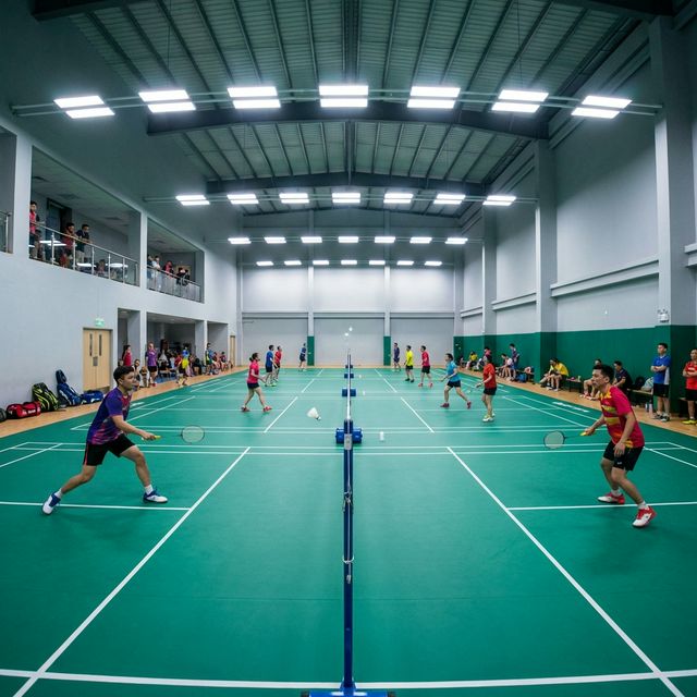 Badminton Action